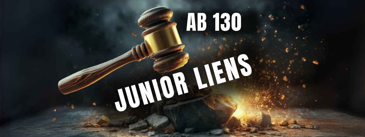 AB 130 California Attacks Junior Liens